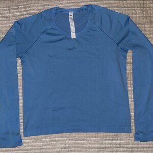 Lululemon Swiftly Tech Long Sleeve 2.0, Race Length, AERO BLUE, 12